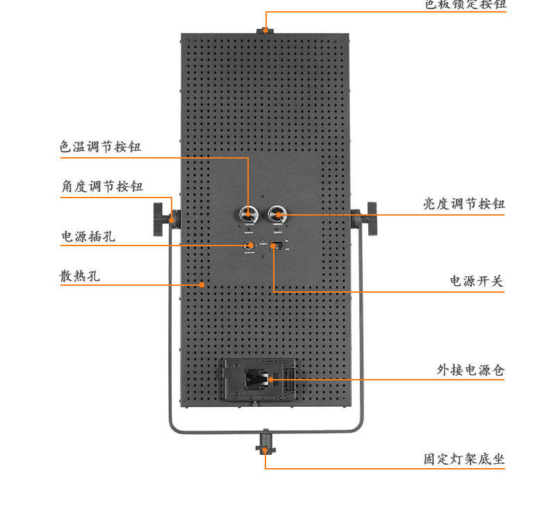 Tolifo圖立方GK-2016SB極光LED影視燈60W雙調光 Tolifo圖立方GK-2016SB極光LED影視燈60W雙調光