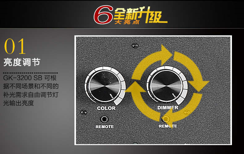 Tolifo圖立方GK-3200SB極光LED影視燈100W雙調(diào)光 Tolifo圖立方GK-3200SB極光LED影視燈100W雙調(diào)光
