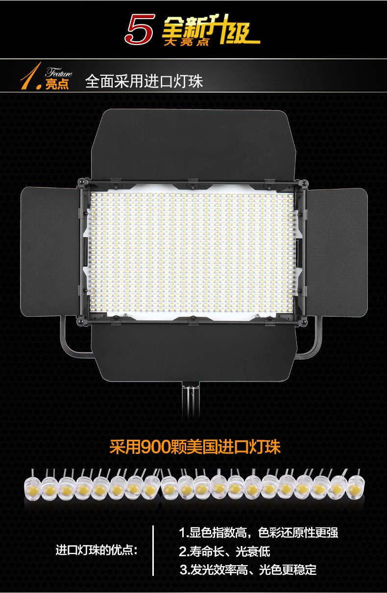 Tolifo圖立方GK-J-900SB極光LED影視燈27W雙調(diào)光 Tolifo圖立方GK-J-900SB極光LED影視燈27W雙調(diào)光