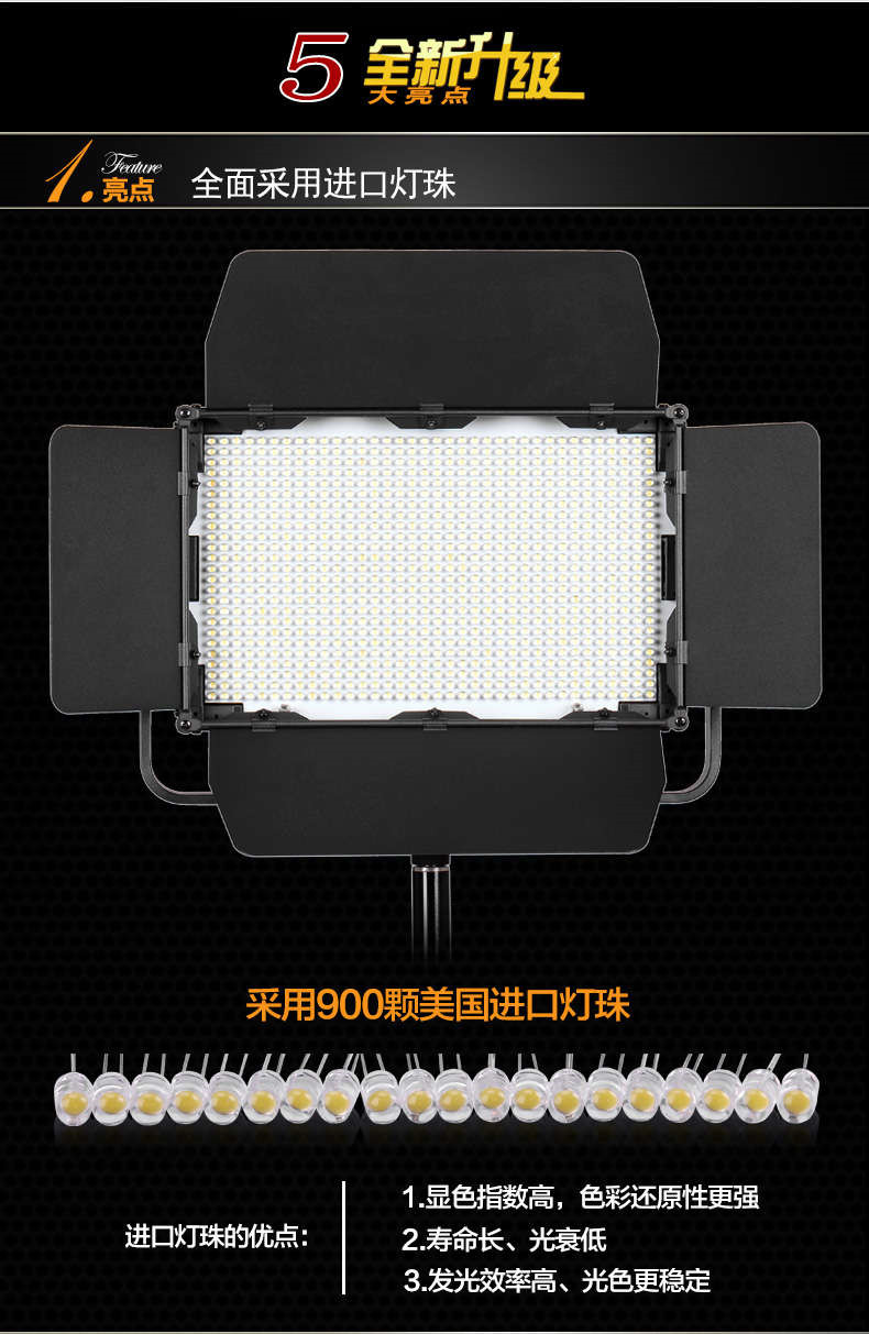 Tolifo圖立方GK-J-900SS極光LED影視燈54W單調(diào)光 Tolifo圖立方GK-J-900SS極光LED影視燈54W單調(diào)光