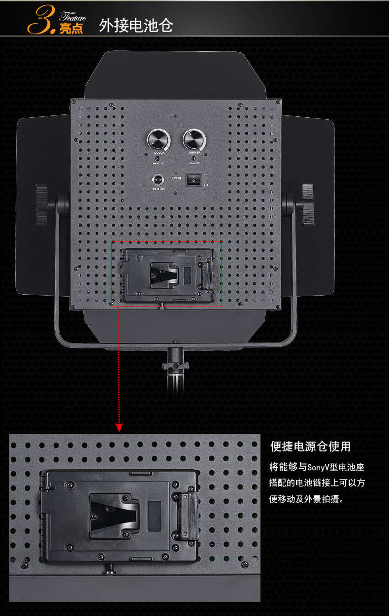 Tolifo圖立方GK-1190SB極光LED影視燈75W雙調(diào)光 Tolifo圖立方GK-1190SB極光LED影視燈75W雙調(diào)光