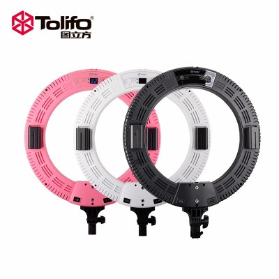 Tolifo圖立方R60B環(huán)形燈LED直播燈雙色溫60W